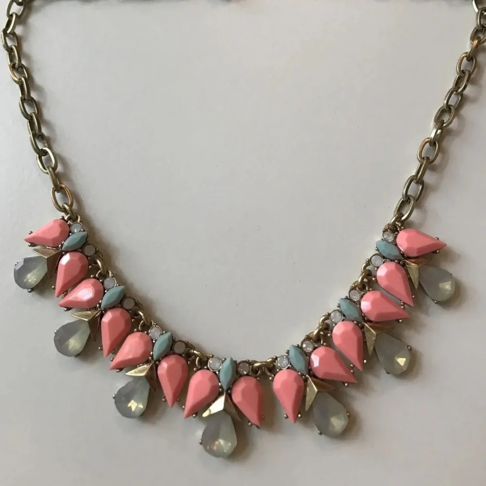J.CREW EUC CRYSTALS STATEMENT NECKLACE - Picture 2 of 5